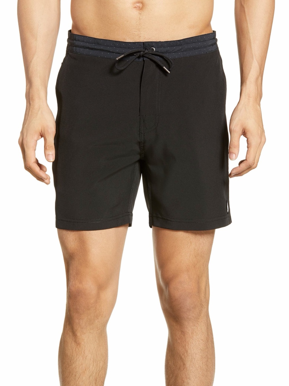 Vuori Black Performance Board Shorts with Drawstring